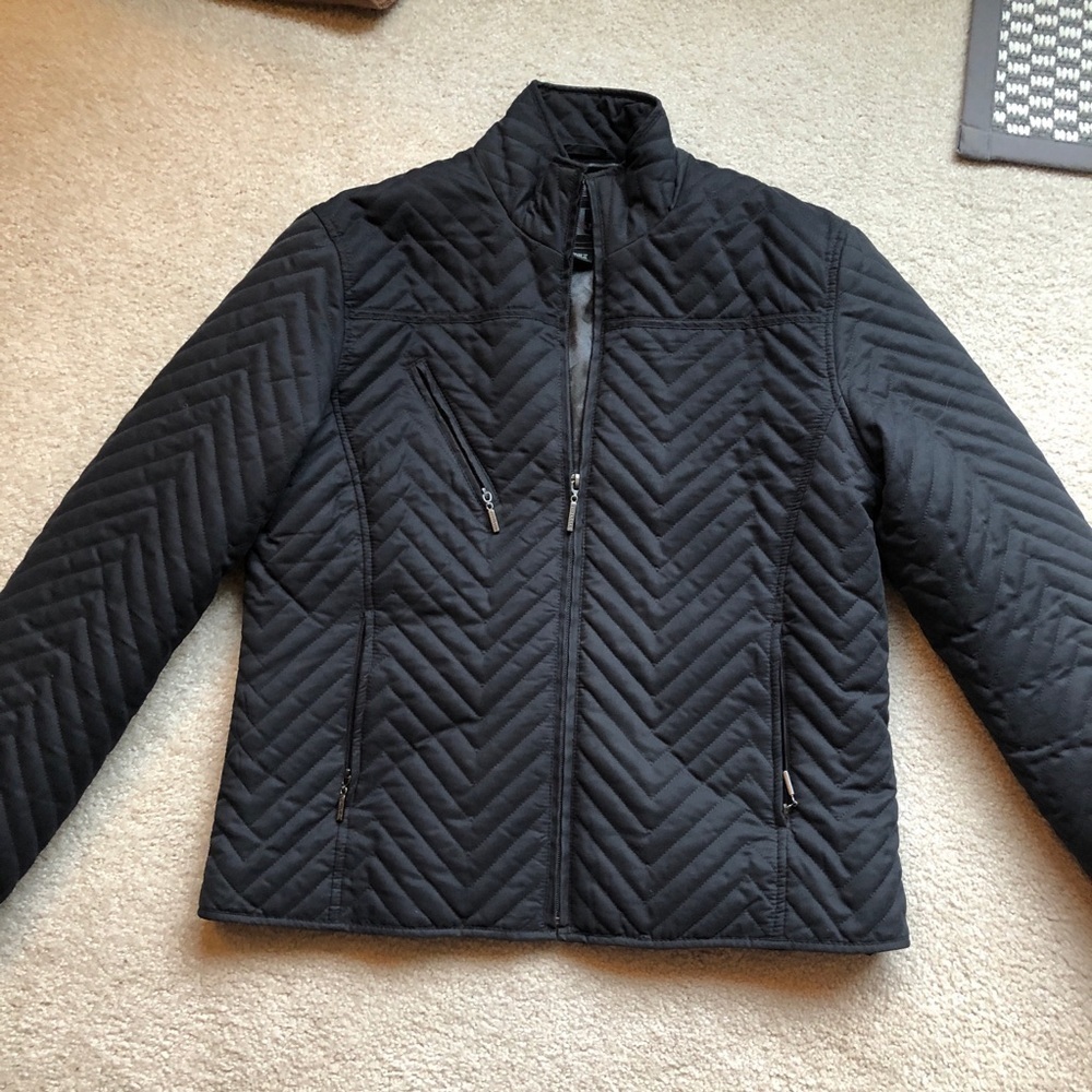 Tehama black quilted jacket lined